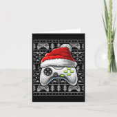 Eenvoudige kerstvideogame-controller voor kerstmis kaart (Voorkant)