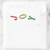 Eenvoudige kerstvreugde voor cadeau Sticker (Tas)