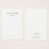 Eenvoudige ketting- of armbandenkaart visitekaartje (Voorkant /achterkant)