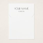 Eenvoudige ketting- of armbandenkaart visitekaartje (Voorkant)