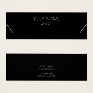 Eenvoudige ketting-schermkaart mini visitekaartjes