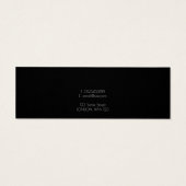 Eenvoudige ketting-schermkaart mini visitekaartjes (Achterkant)