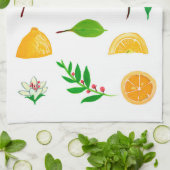 Eenvoudige keukenhanddoeken, leemons en leder theedoek (Gevouwen)