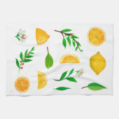 Eenvoudige keukenhanddoeken, leemons en leder theedoek (Horizontaal)