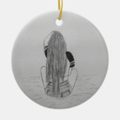 Eenvoudige keuze keramisch ornament (Voorkant)