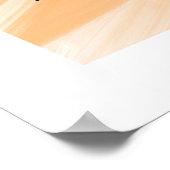 Eenvoudige kever bug silhouet op Oranje achtergron Poster (Hoek)