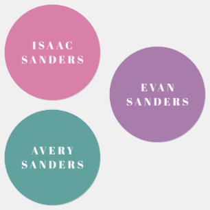 Eenvoudige Kind Terug naar Schoolwaterdichte naam Labels