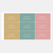 Eenvoudige Kinder naam regenboogwaterdicht Labels (Vel)