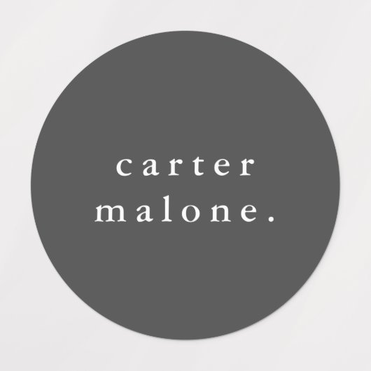 Eenvoudige Kinder naam Waterdicht Kleding Labels (Design 2)