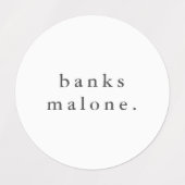 Eenvoudige Kinder naam Waterdicht Kleding Labels (Design 1)