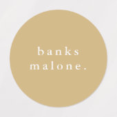 Eenvoudige Kinder naam Waterdicht Kleding Labels (Design 1)