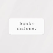 Eenvoudige Kinder naam Waterdicht Kleding Labels (Design 1)