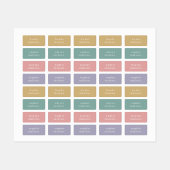 Eenvoudige Kinder naam Waterdicht Kleding Labels (Vel)