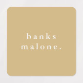 Eenvoudige Kinder naam Waterdicht Kleding Labels (Design 1)