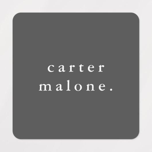 Eenvoudige Kinder naam Waterdicht Kleding Labels (Design 2)