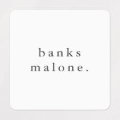 Eenvoudige Kinder naam Waterdicht Kleding Labels (Design 1)