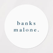 Eenvoudige Kinder naam Waterdicht Kleding Labels (Design 1)