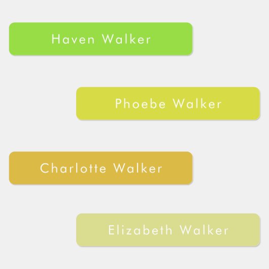 Eenvoudige Kinder namen Custom Waterproof Labels (Groep)