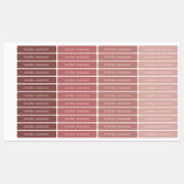 Eenvoudige kinder stof roze waterdichte naamlabels labels (Vel)