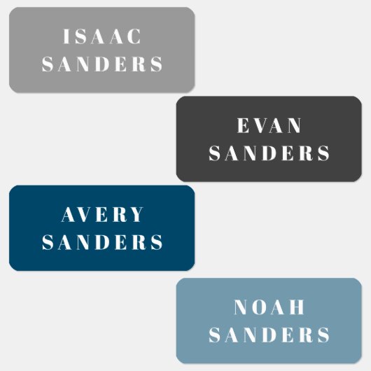 Eenvoudige Kinder wasnaam Labels (Groep)