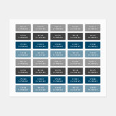 Eenvoudige Kinder wasnaam Labels (Vel)