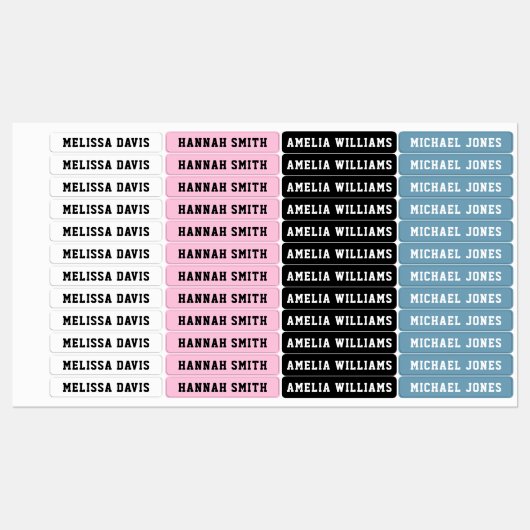 Eenvoudige Kinder waterdichte labels (Vel)