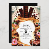 Eenvoudige kinderchocolade Verjaardag Kaart (Voorkant / Achterkant)