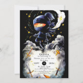 Eenvoudige kinderen Ninja Verjaardag Kaart (Voorkant)