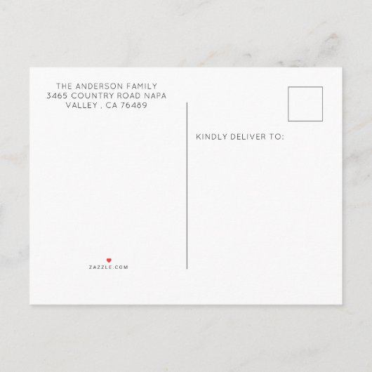 Eenvoudige kinderen Verjaardag Dank u Post Kaart (Achterkant)