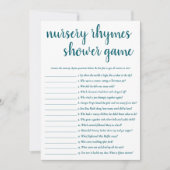 Eenvoudige kinderliedjes | Blauwgroen Aqua Game Ka Kaart (Voorkant)