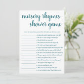 Eenvoudige kinderliedjes | Blauwgroen Aqua Game Ka Kaart (Staand voorkant)