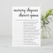 Eenvoudige kinderliedjes | Zwart-wit Game Kaart (Staand voorkant)