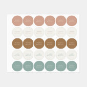 Eenvoudige kindernaam waterdichte kleding labels (Vel)