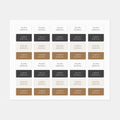 Eenvoudige kindernaam waterdichte kleding labels (Vel)