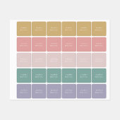 Eenvoudige kindernaam waterdichte kleding labels (Vel)