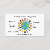 Eenvoudige kinderopvang Visitekaartjes (Voorkant)