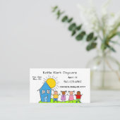 Eenvoudige kinderopvang Visitekaartjes (Staand voorkant)