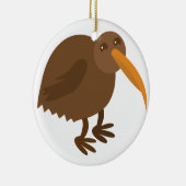 Eenvoudige KIWI Bird Keramisch Ornament (Rechts)