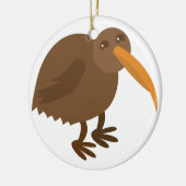 Eenvoudige KIWI Bird Keramisch Ornament (Links)