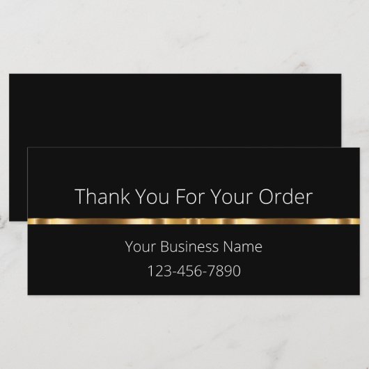 Eenvoudige klasklant - Hartelijk dank voor het ont (Voorkant / Achterkant)