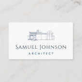 Eenvoudige klasloketarchitectuur visitekaartje (Voorkant)