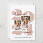 Eenvoudige klasse jaar 2 fotocollage Afstuderen Bedankkaart (Voorkant)