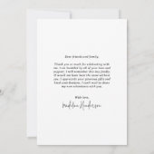 Eenvoudige klasse jaar 2 fotocollage Afstuderen Bedankkaart (Achterkant)