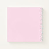 Eenvoudige Klasse Roze Tekst Notitieboek (Achterkant)