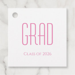 Eenvoudige klasse van 2025 Graduation Party Bedankjes Labels