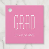 Eenvoudige Klasse van 2025 Graduation Party Schatt Bedankjes Labels (Voorkant)