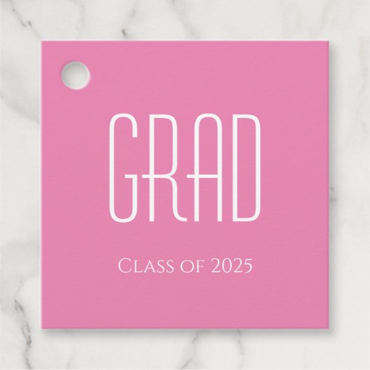 Eenvoudige Klasse van 2025 Graduation Party Schatt Bedankjes Labels (Voorkant)