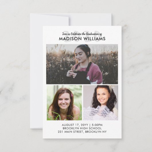 Eenvoudige klasse van het Manuscript van het Jaar  Aankondiging (Achterkant)