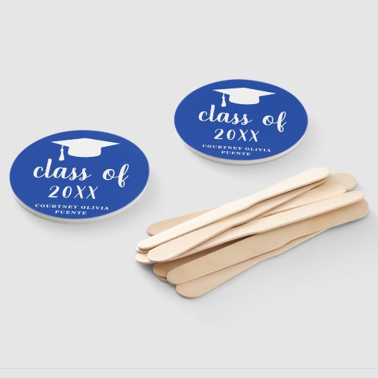 Eenvoudige Klasse van Mortel Board Modern Afstuder Handwaaier (Niet-gemonteerd)