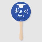 Eenvoudige Klasse van Mortel Board Modern Afstuder Handwaaier (Voorkant)